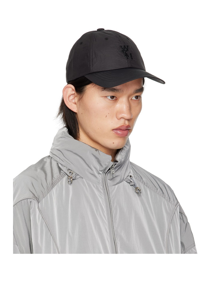 Wooyoungmi Black Eye Patch Ball Cap outlook