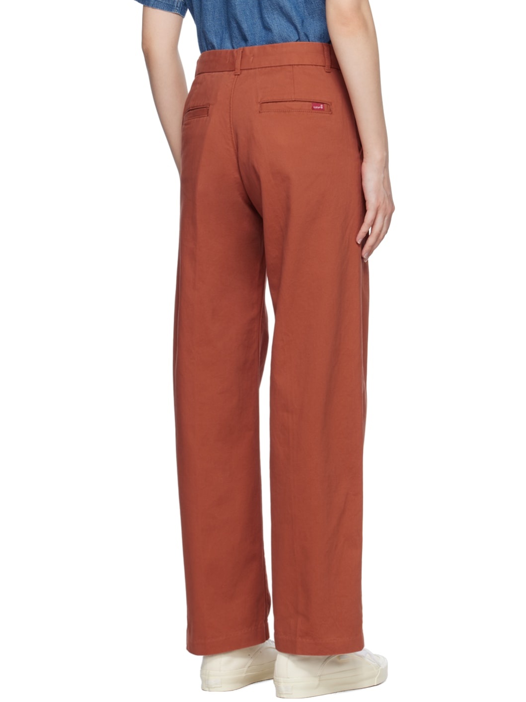Orange Baggy Trousers - 3