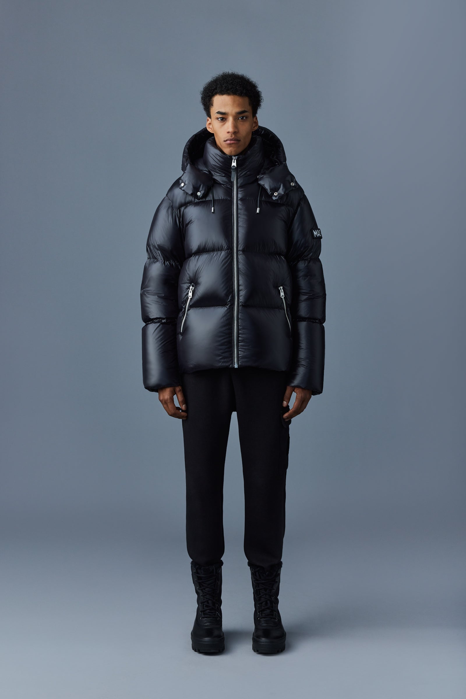 MACKAGE KENT-Z lustrous light down jacket with hood | REVERSIBLE MACKAGE KENT-Z lustrous light down jacket with hood | REVERSIBLE