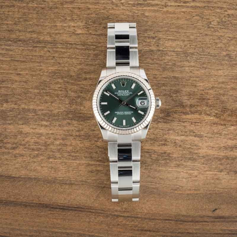Ladies Rolex Datejust Ref 278274 Mint Green Dial - 6