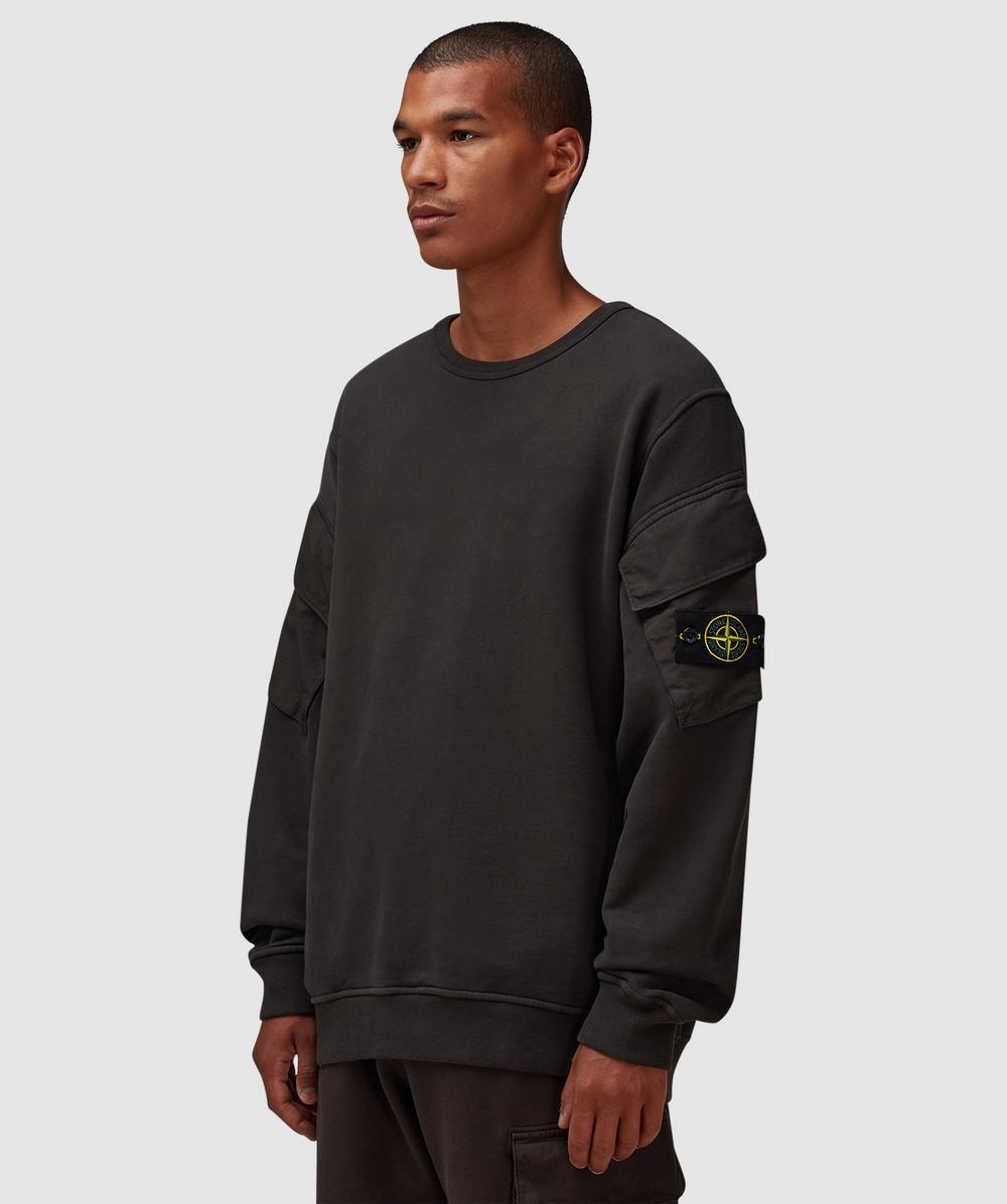 Garment dyed pocket sweater - 2