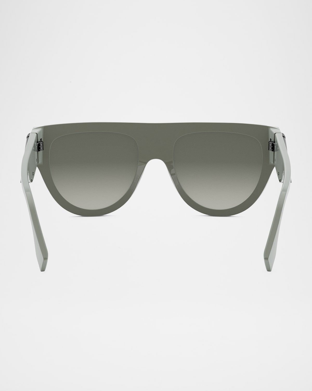 Logo  Acetate & Nylon Shield Sunglasses - 5