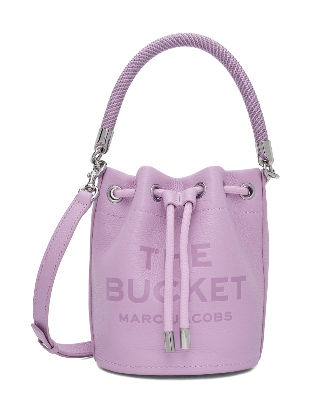 Purple 'The Leather Bucket' Bag - 1