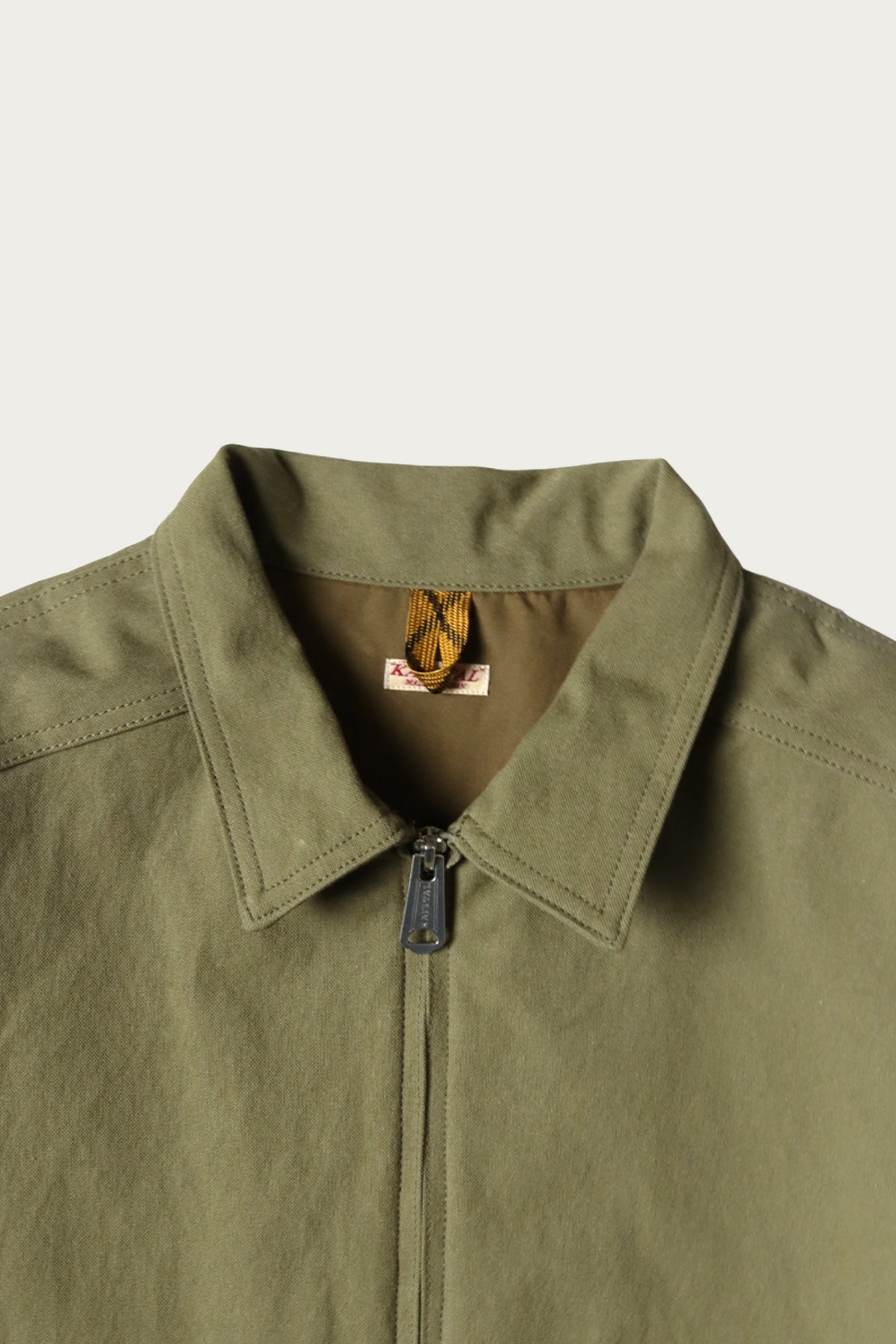 Water-Repellent Canvas ZIP-UP KAYAK PAW-PAW Blouson - Khaki - 4