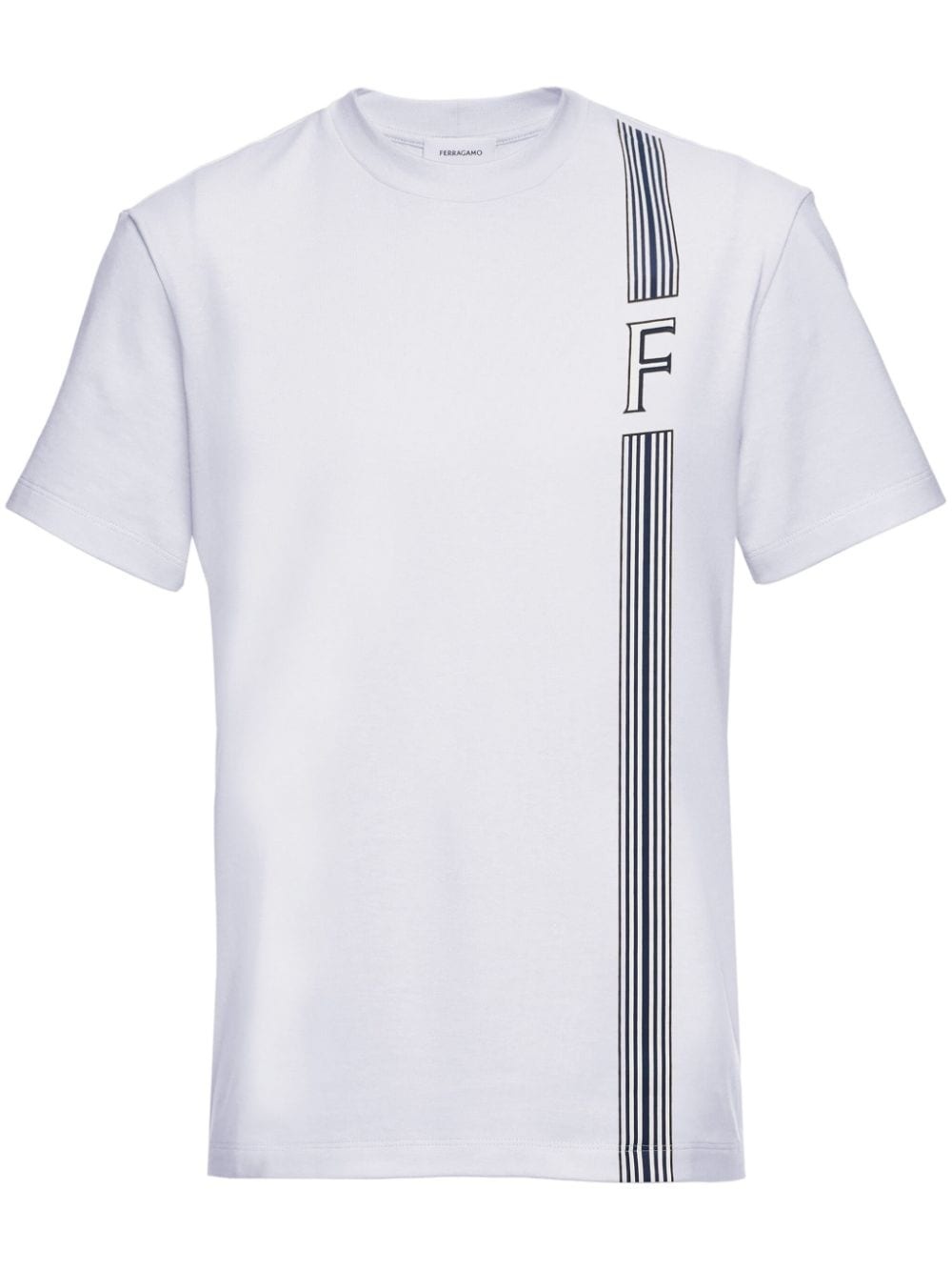stripe-print cotton T-shirt - 1