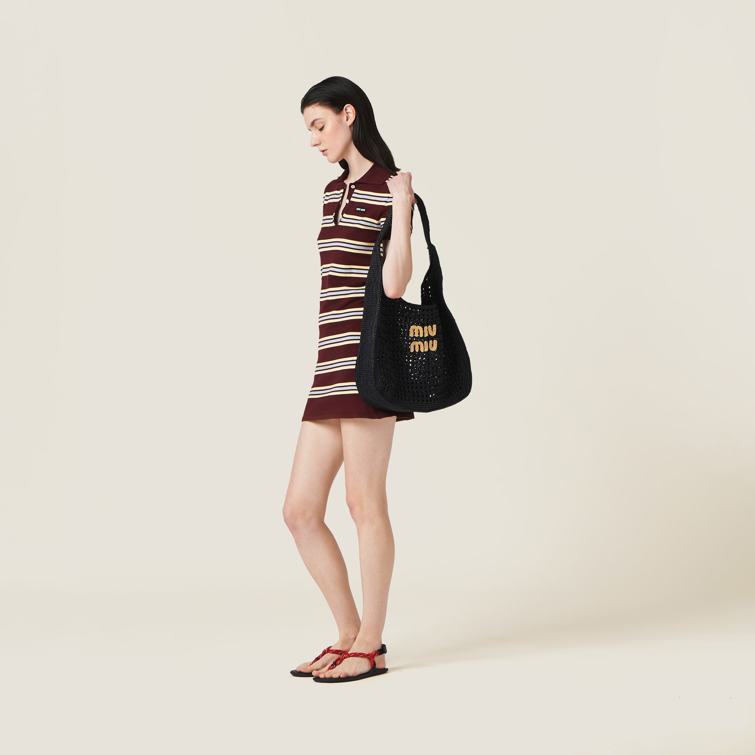 Woven fabric hobo bag - 2