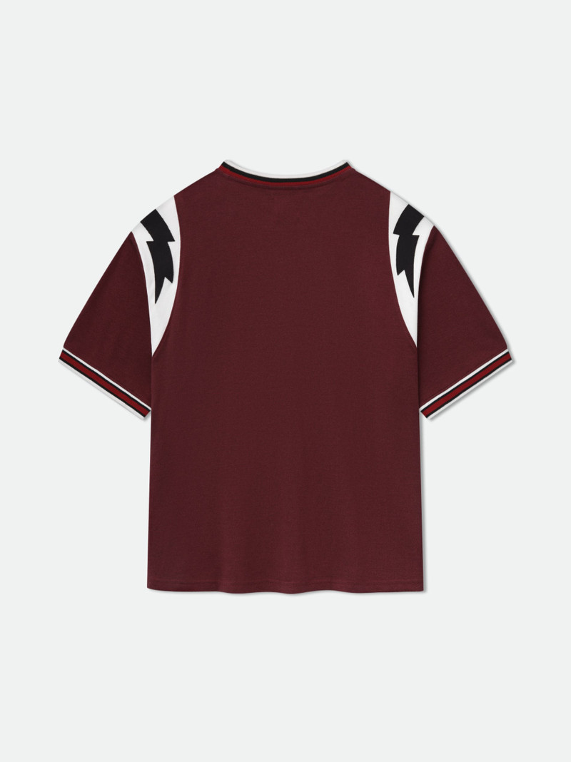 RHUDE LIGHTNING RINGER JERSEY TEE 3