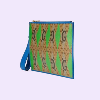 GUCCI GG rhombus print pouch outlook