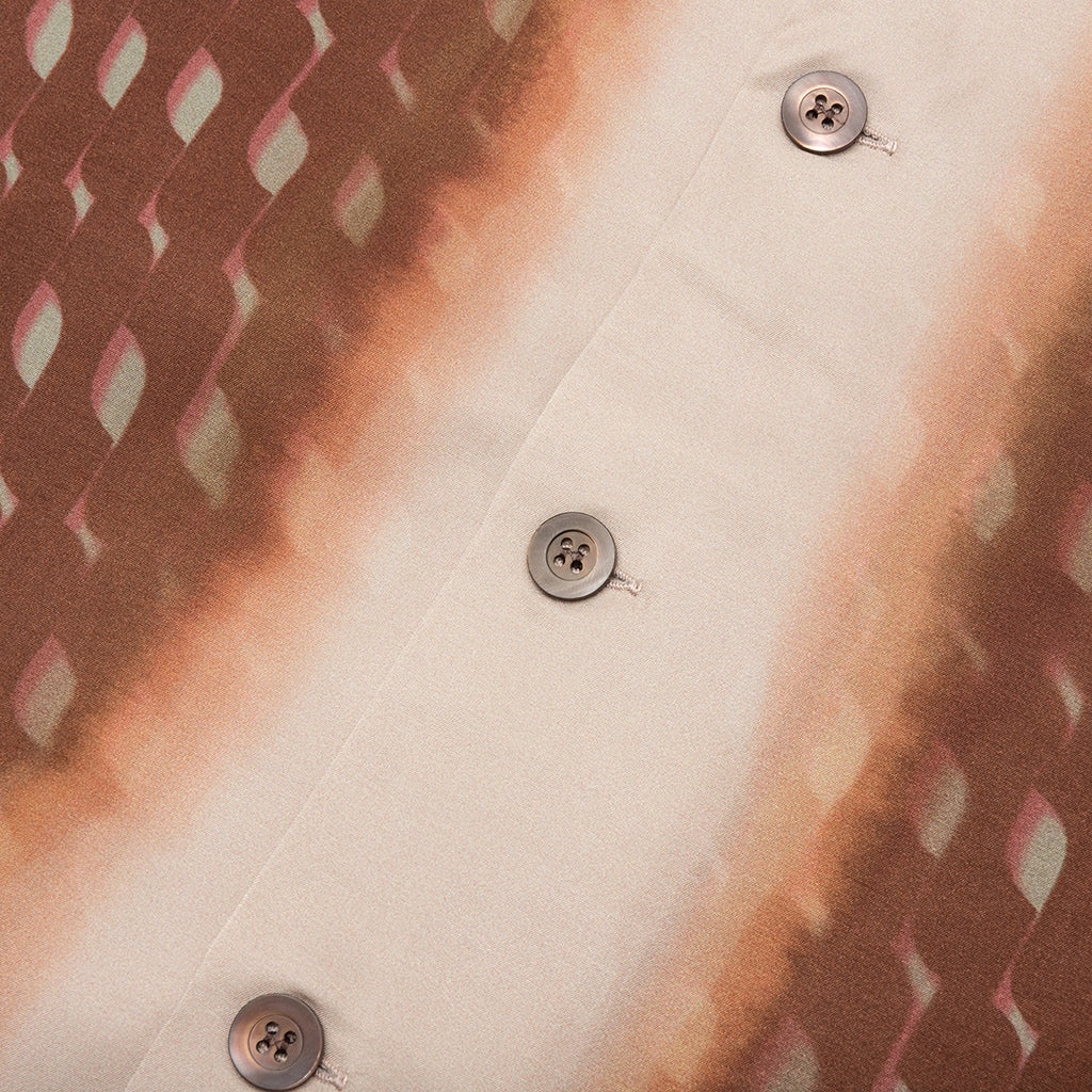BOXY VISCOSE SHIRT - RUST - 4