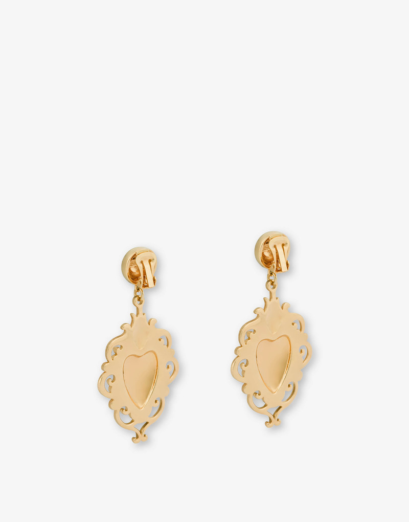 GOLD HEART CLIP-ON EARRINGS 3