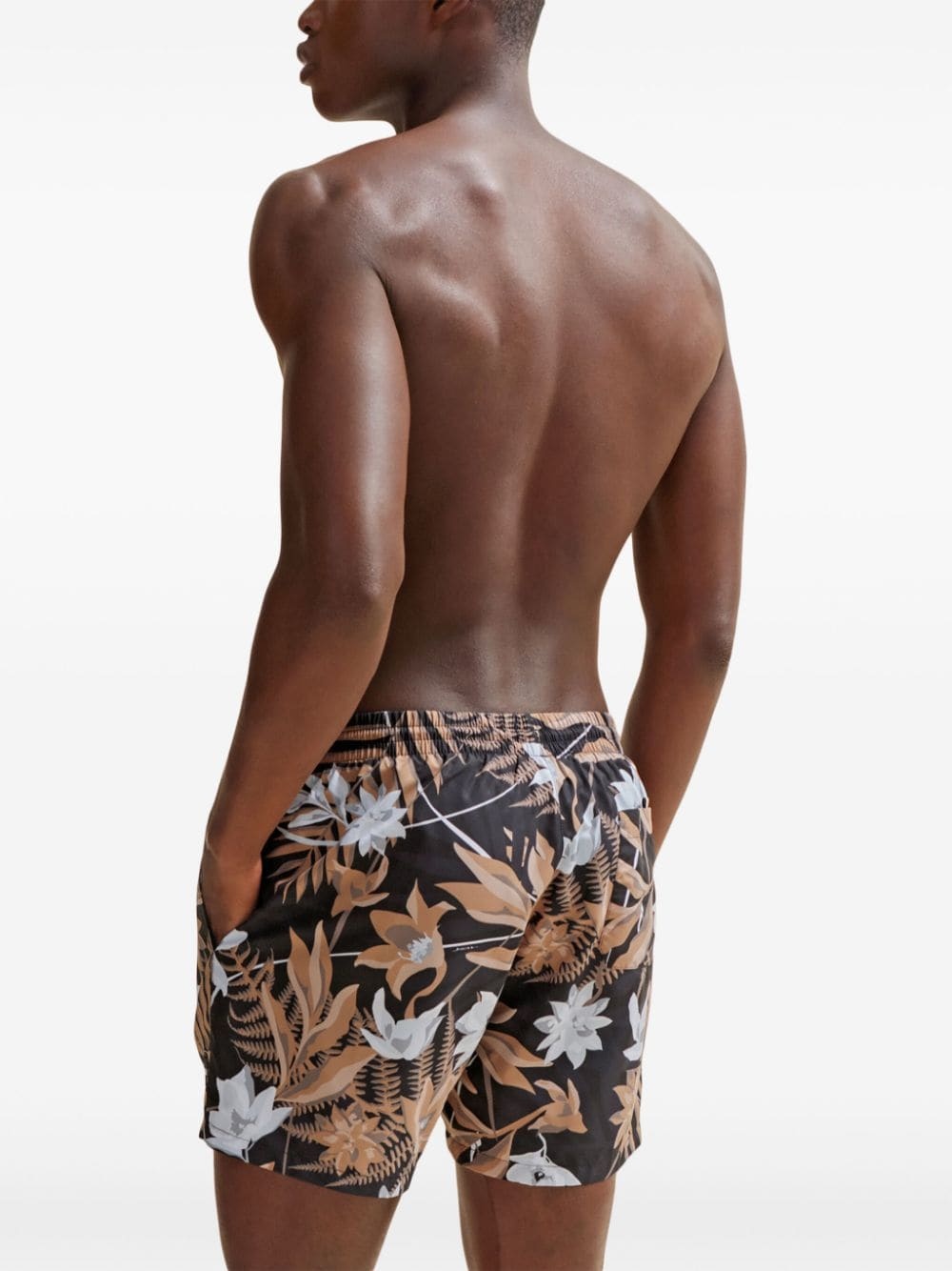 Tropical-print swim shorts - 3