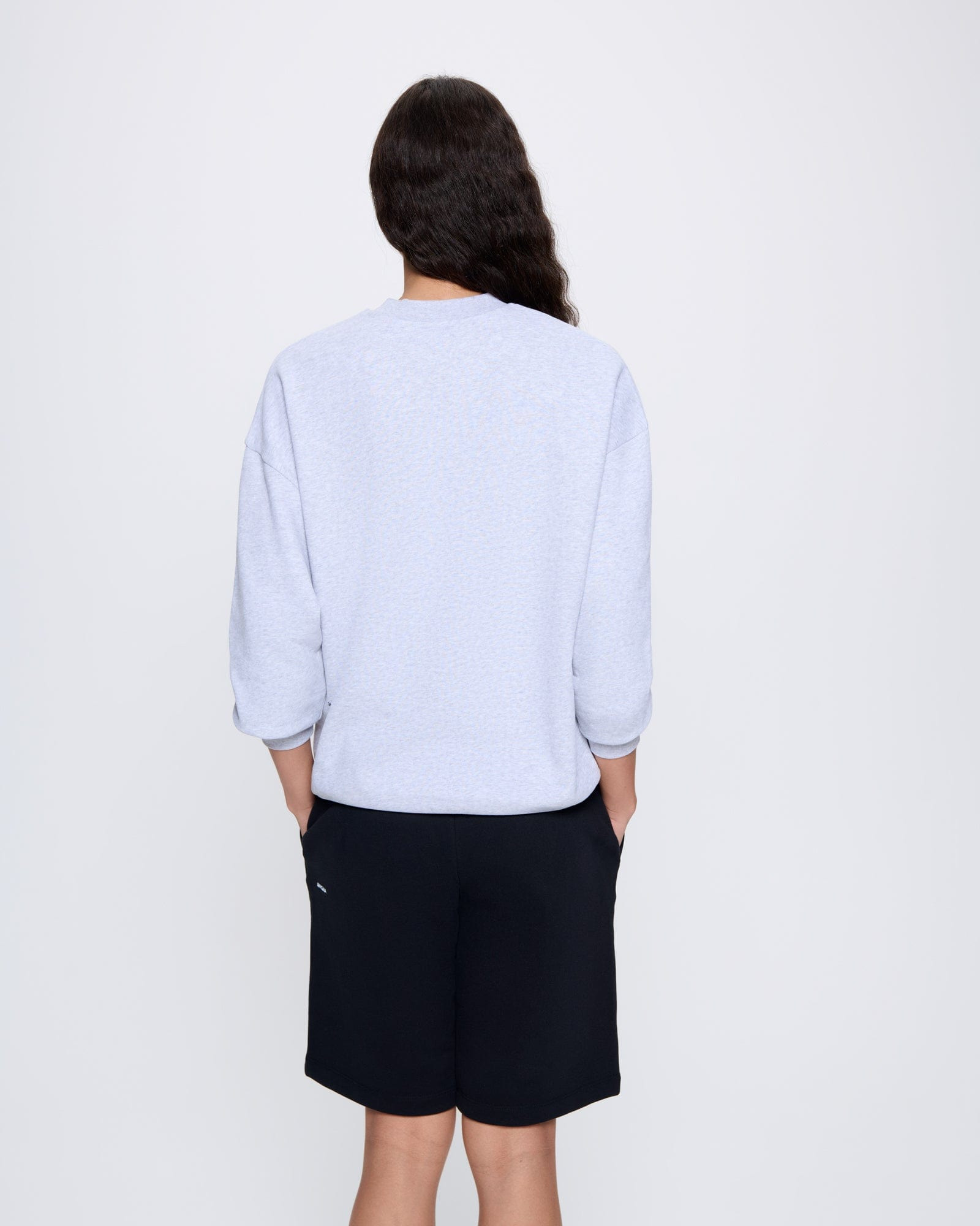 Womens 365 Midweight Sweatshirt - Grey Marl - 5
