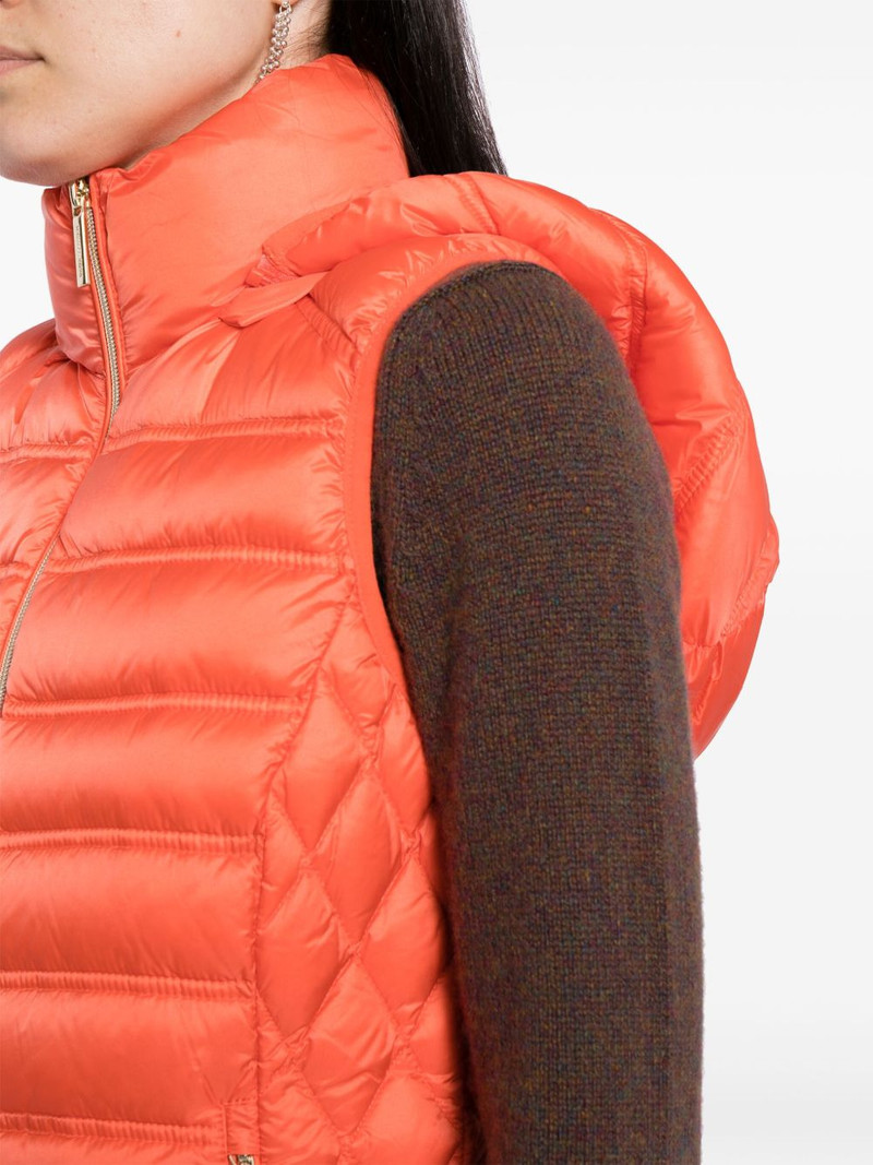 detachable-hood down gilet 5