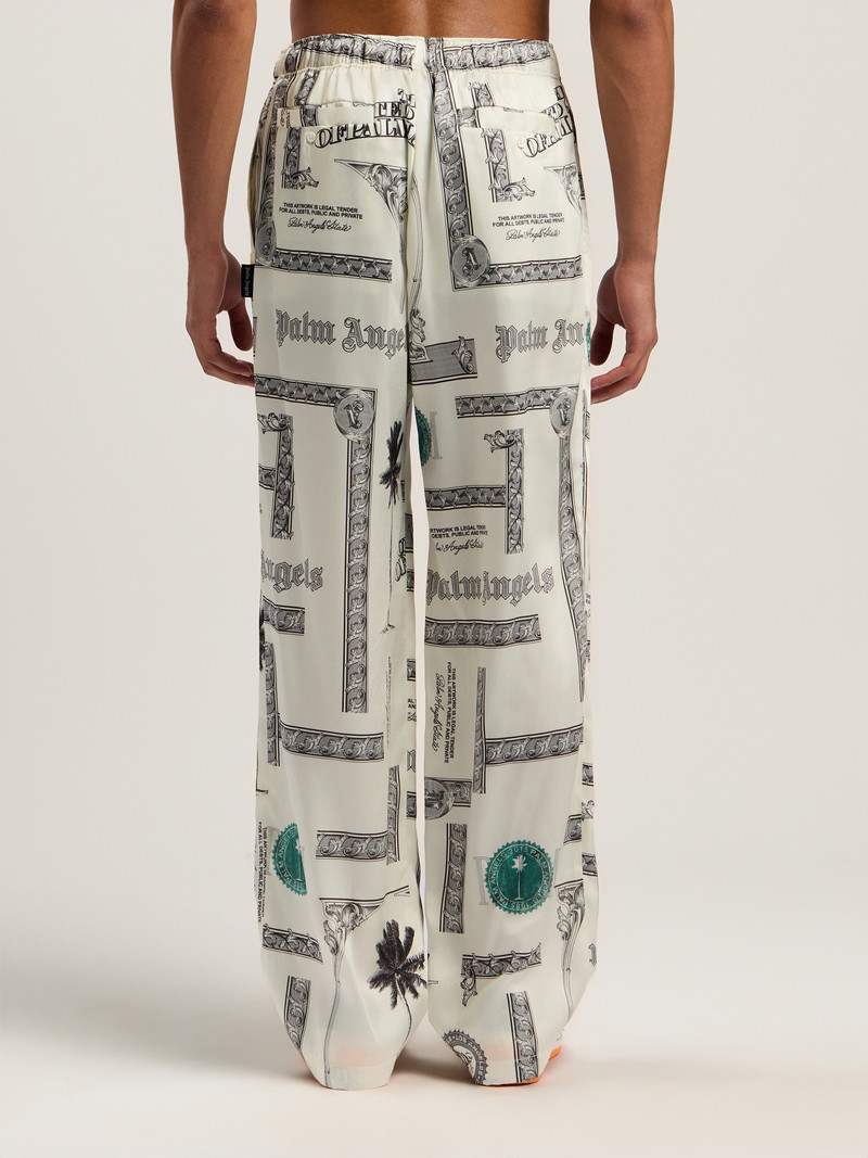 Dollar Print Wide-Leg Pants 5