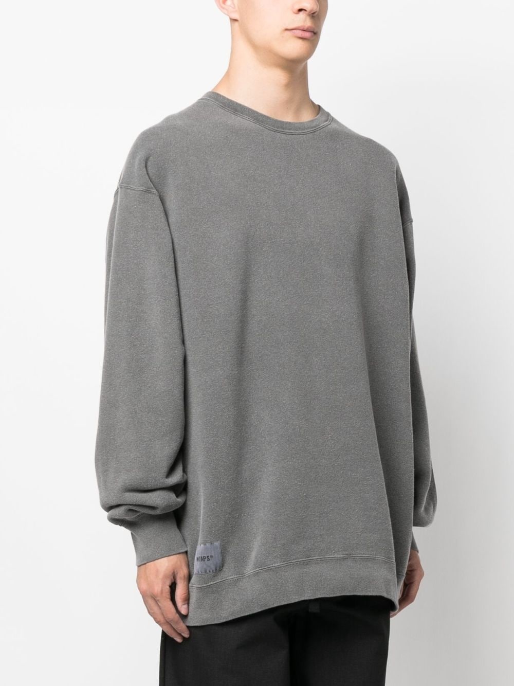 logo-embroidered cotton sweatshirt - 3