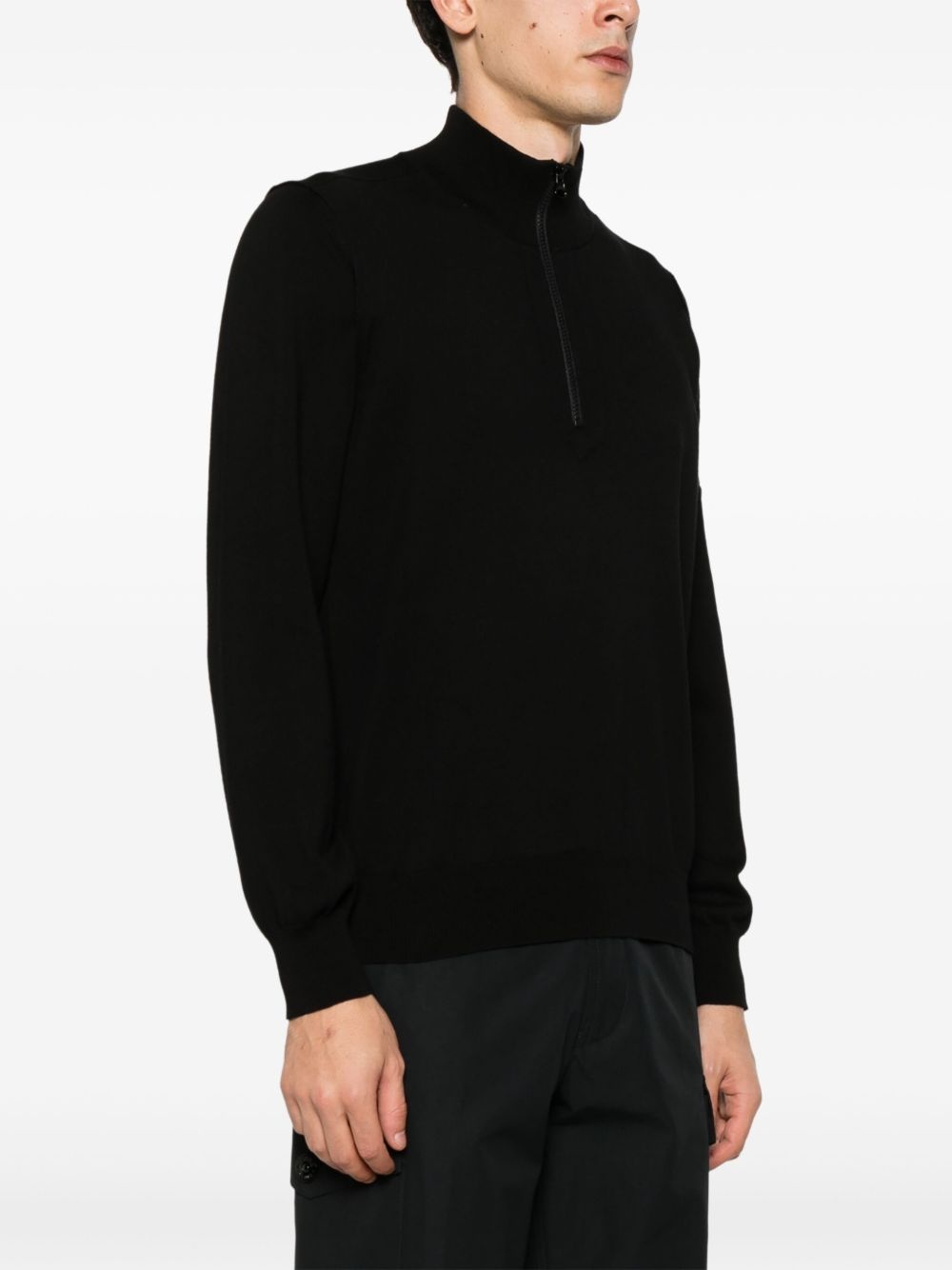 Compass-badge sweater - 3
