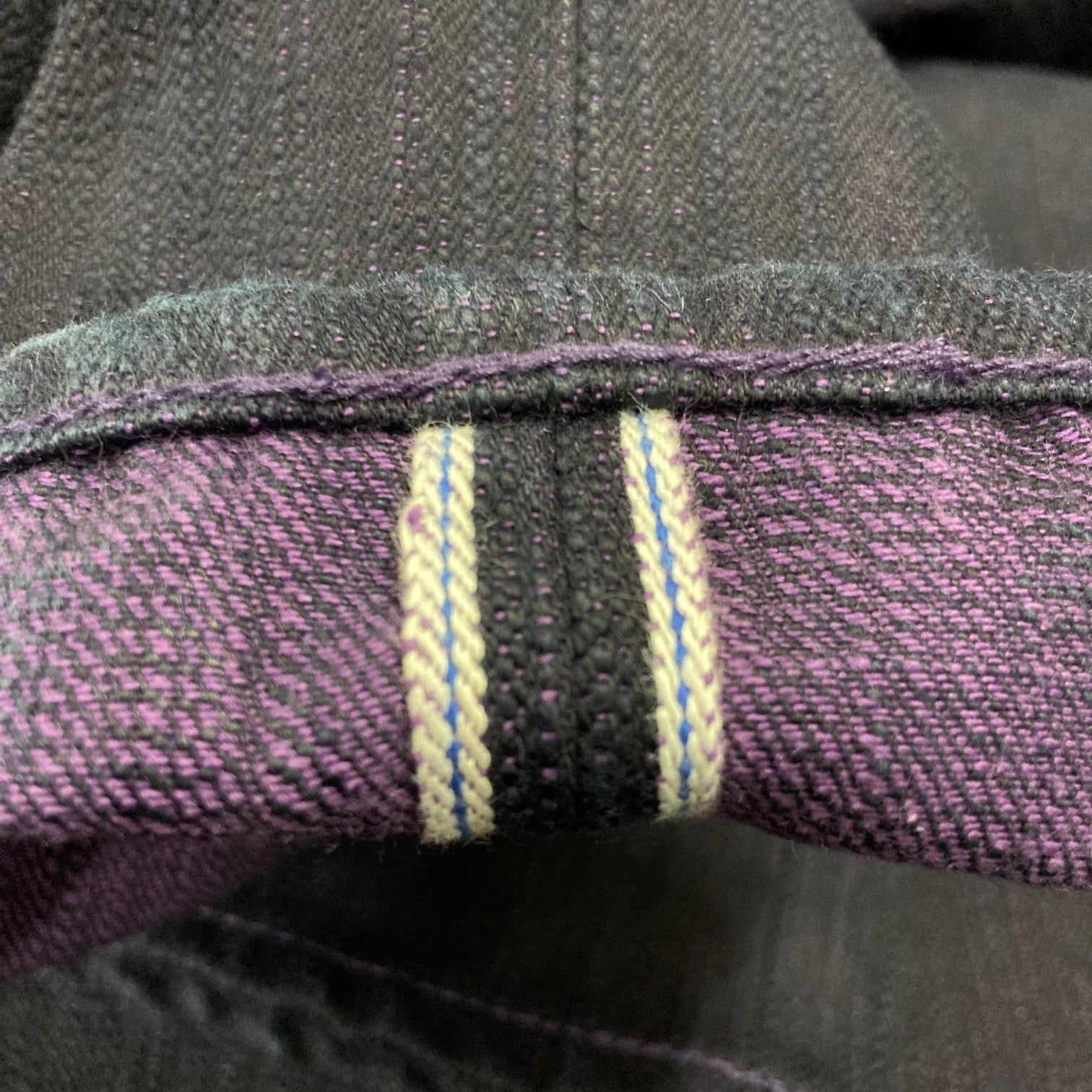 BIG-PBJ-013 17.5oz Natural Indigo x Purple Slim Tapered - 10