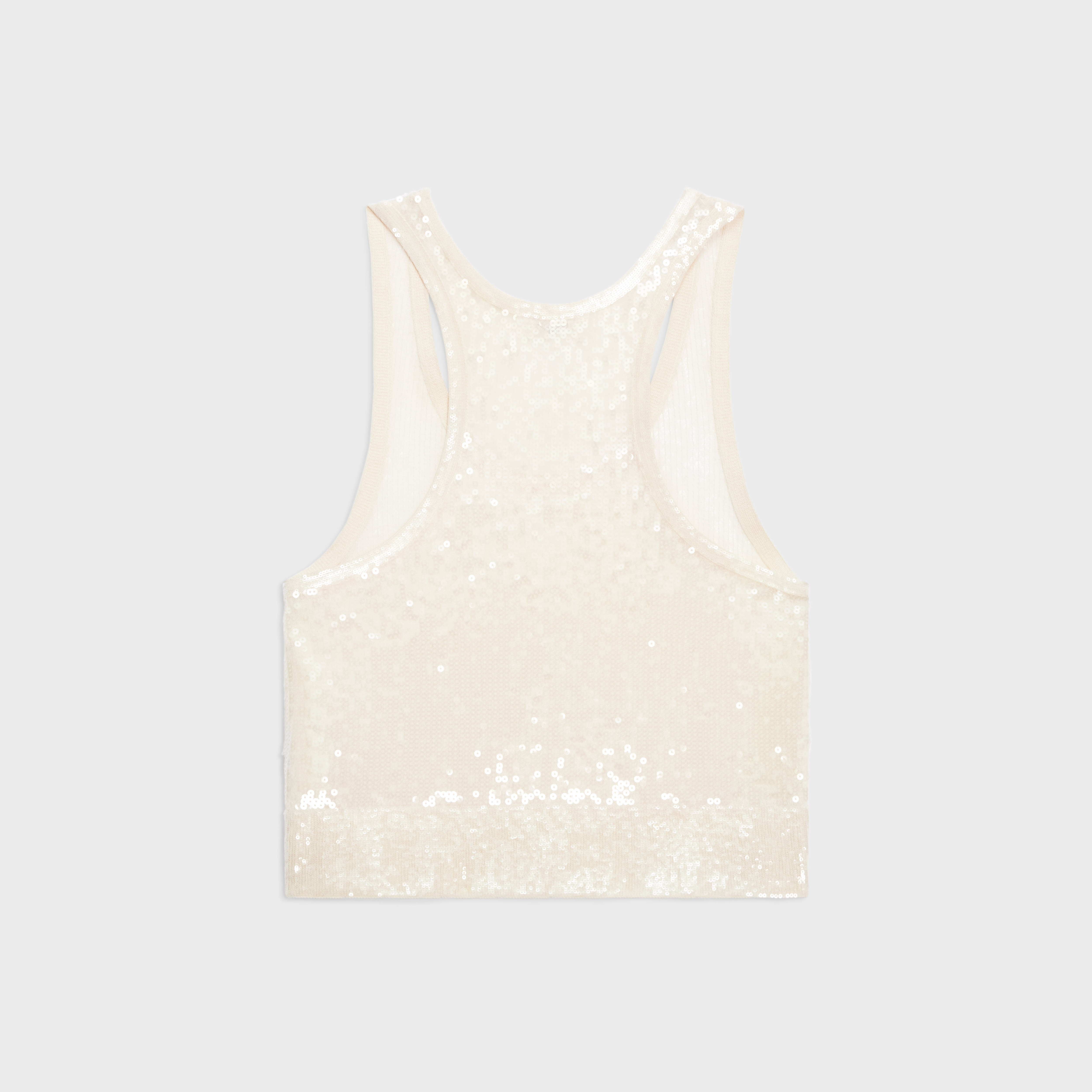 tank top in embroidered silk - 2