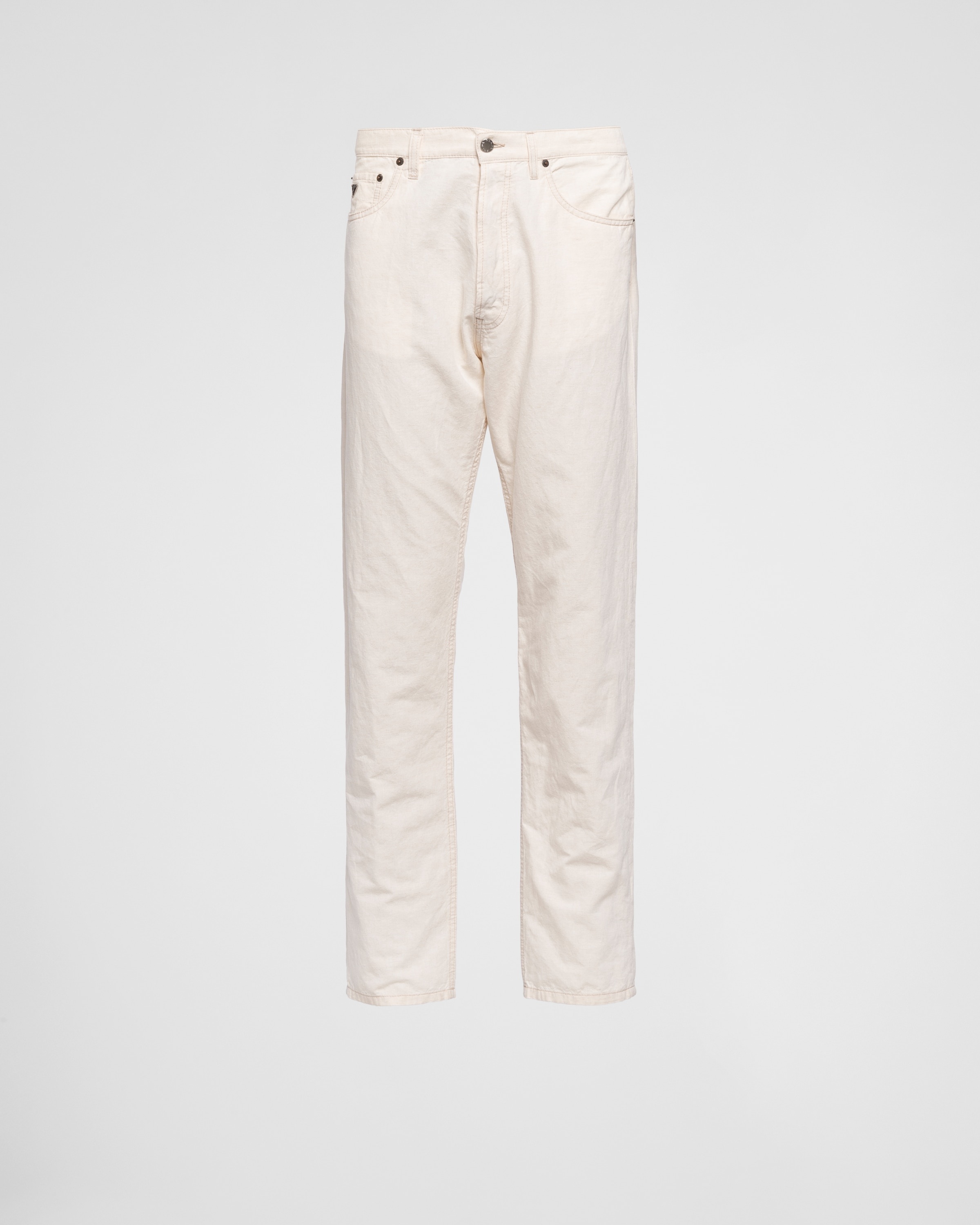 Five-pocket Chambray pants - 1