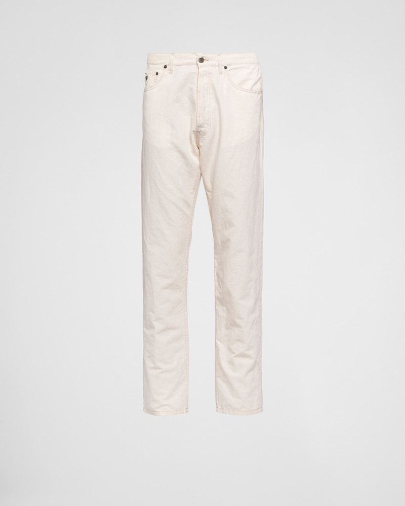 다섯 포켓 Chambray 바지 - 1