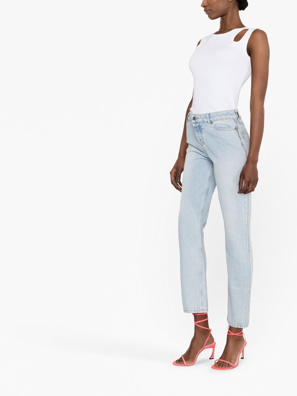 slim-fit straight jeans - 3