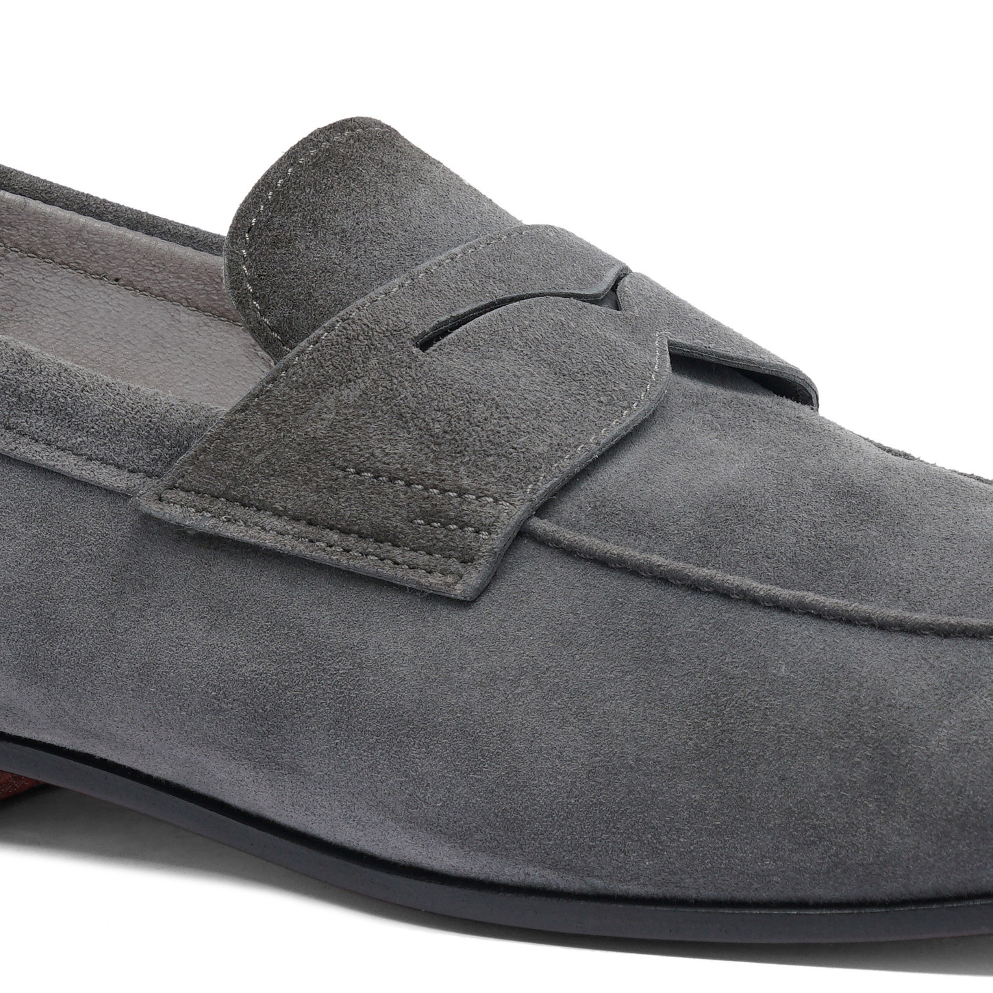 Men's grey suede Carlo loafer - 6