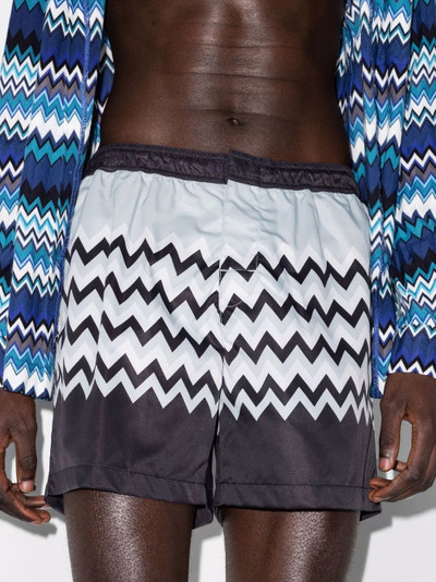 Missoni zigzag-print swim shorts outlook