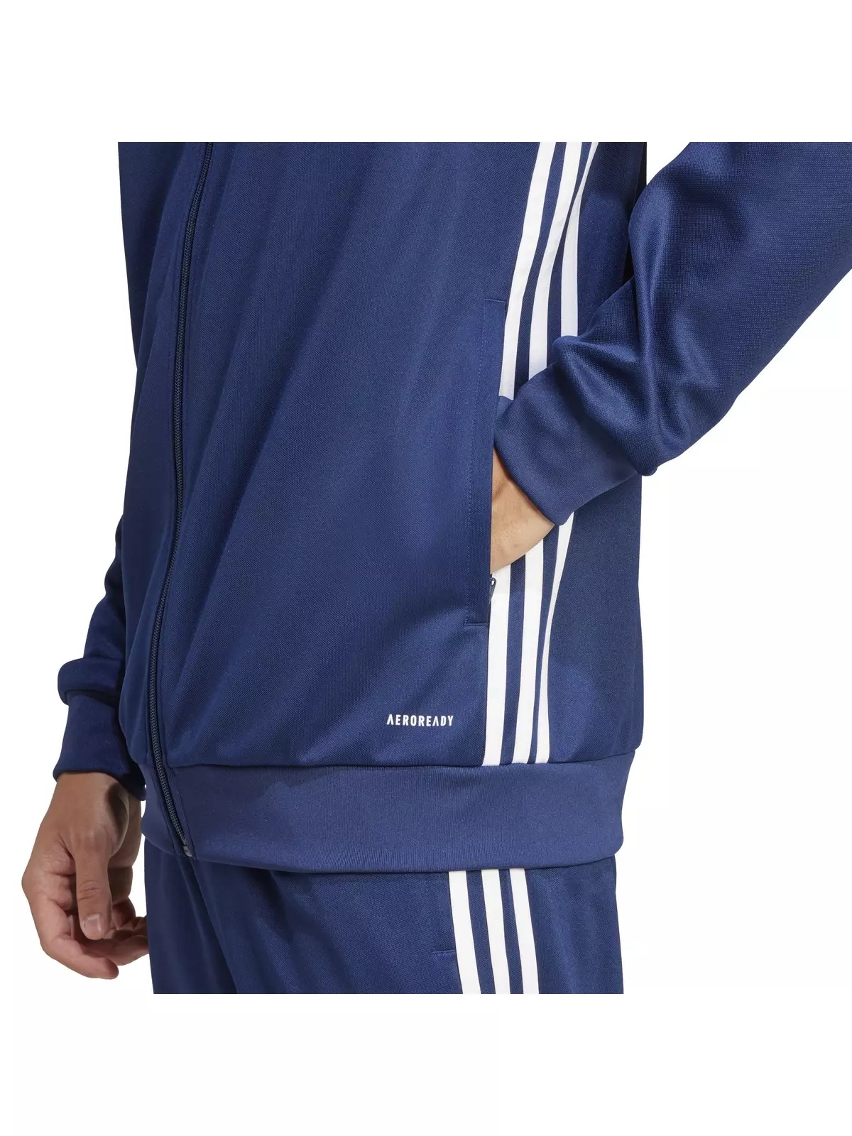 Men's Tiro 25 Essentials Training Track Top -Blue - 4
