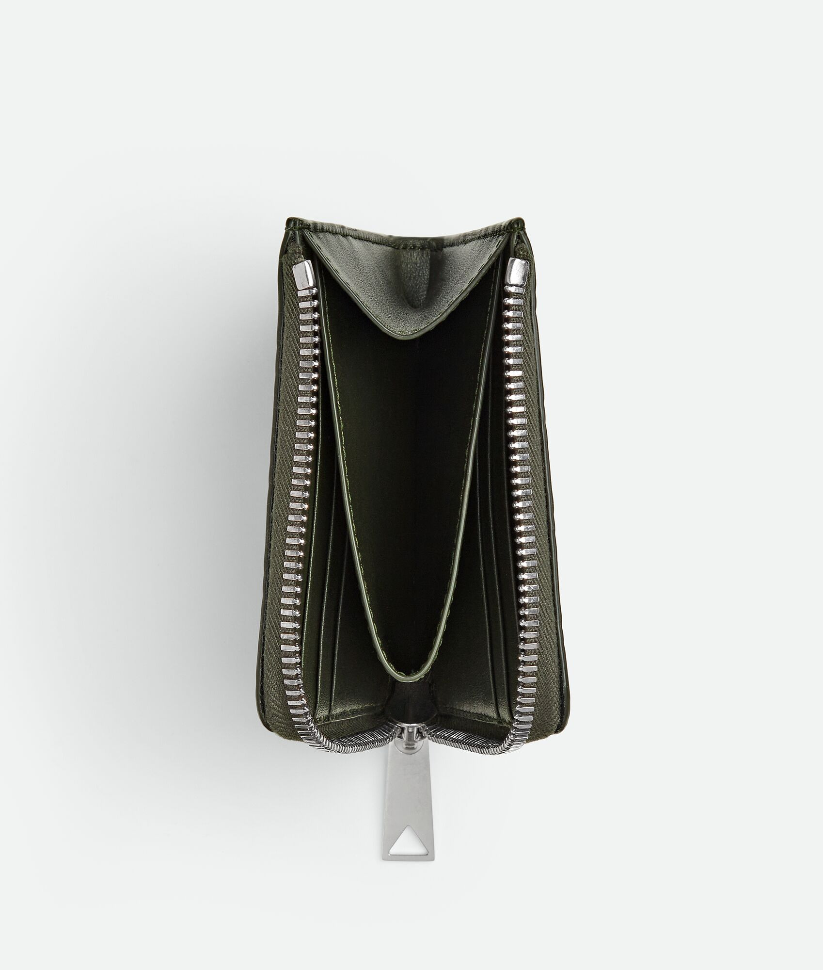 Intrecciato Stamp Compact Zip Around Wallet - 2
