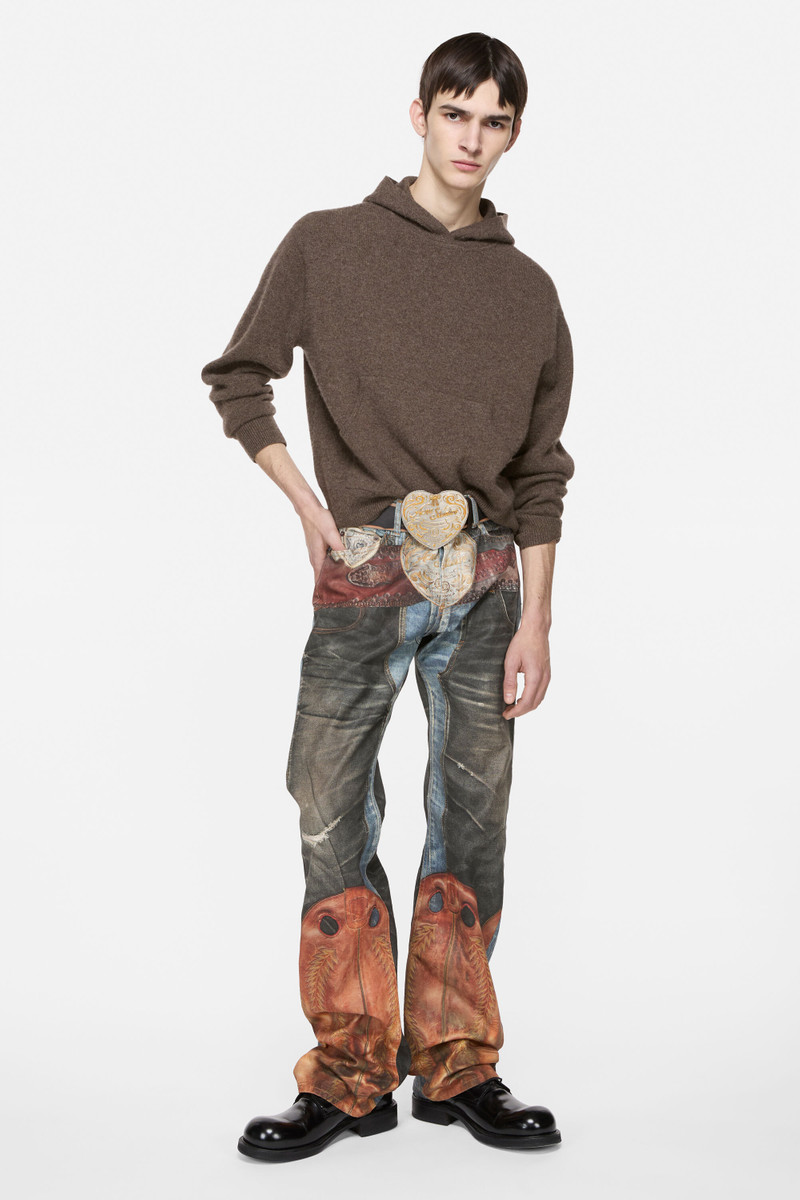 Acne Studios Cashmere hooded sweater - Walnut brown outlook
