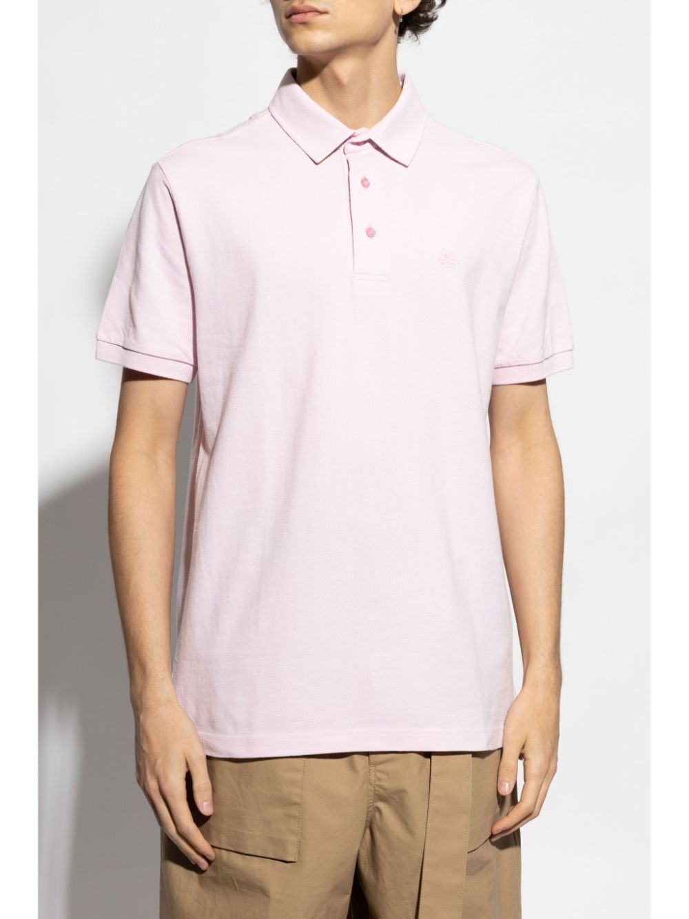 Etro Men Pegaso-Embroidered Polo Shirt - 2