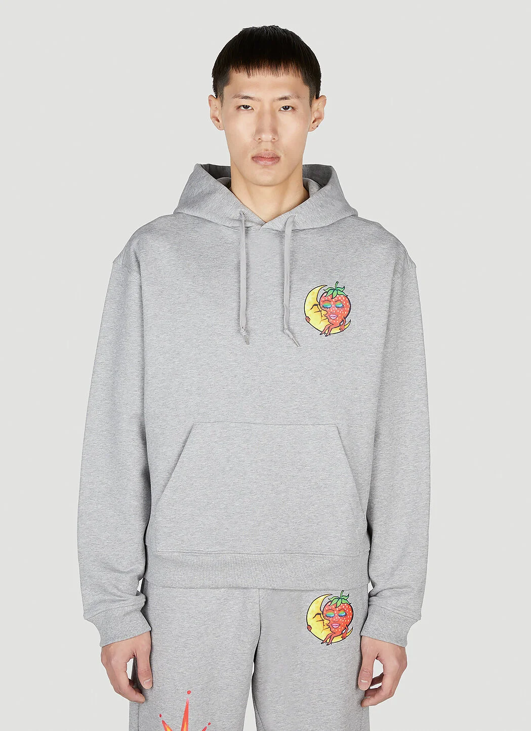 Printed Hooded Sweatshirt - 1