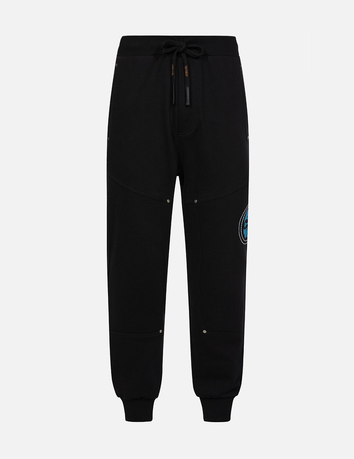 HAND-STITCHED AND MULTI-PRINT RELAX FIT SWEATPANTS - 2