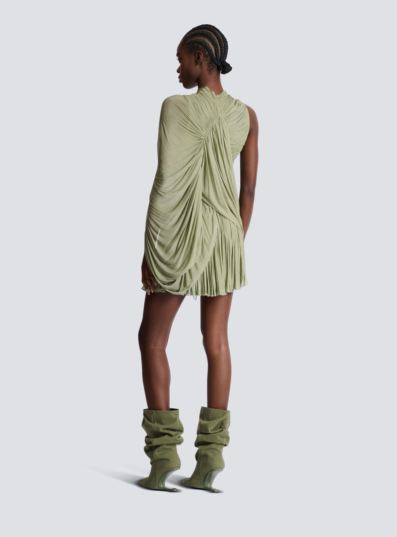 Draped flowing jersey dress 4