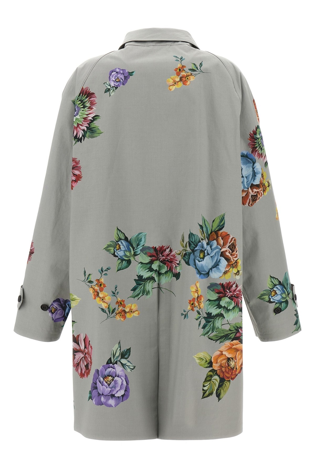 トレンチコート PRADA Women Trench Coats P658RSOOO14ZVF0276 Gray Prada Double-Breasted Cotton Twill Trench Coat | Saks Fifth