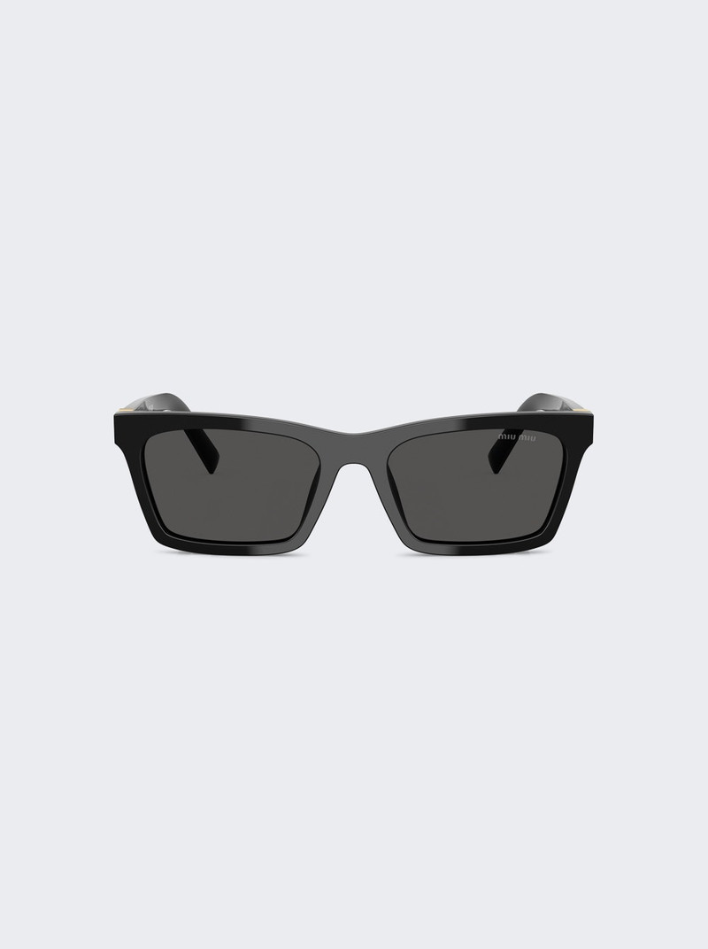 Rectangular Sunglasses Black 1