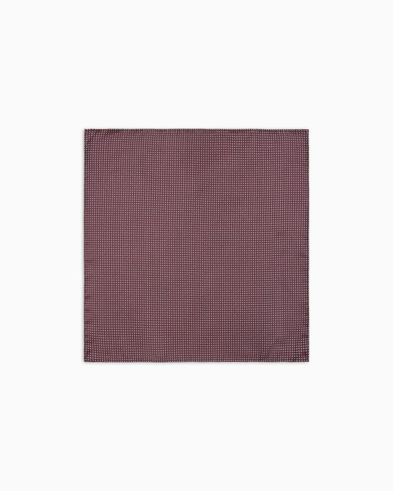 GEOMETRIC SILK JACQUARD POCKET SQUARE - 1