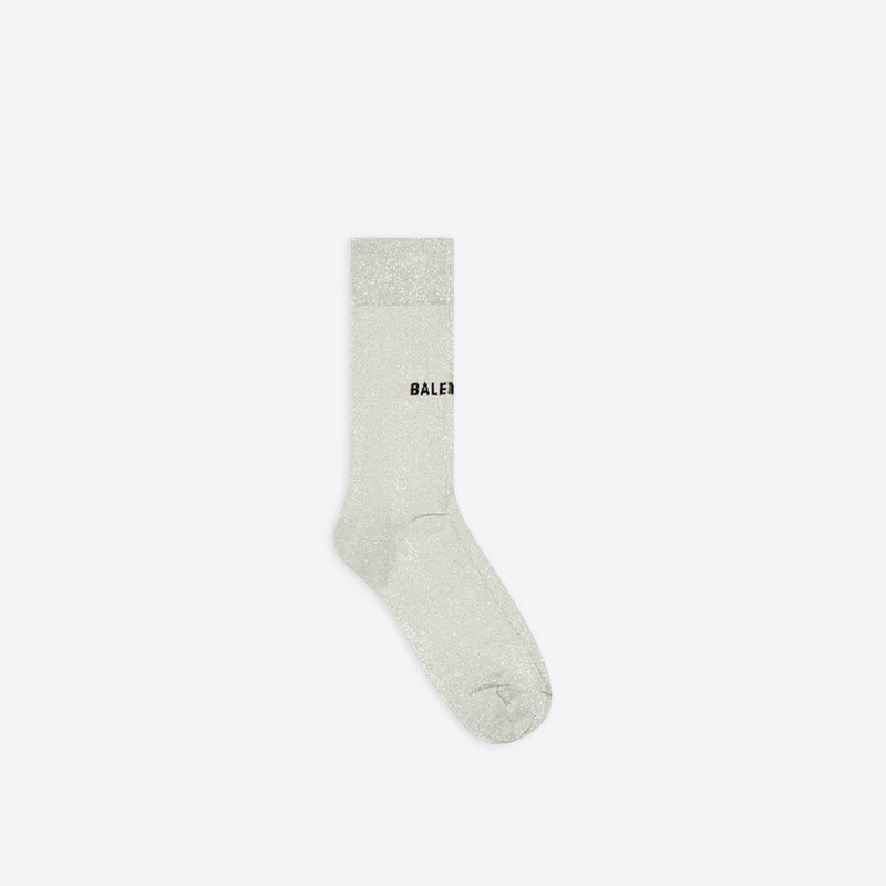 Women's Lurex Classic Socks in Silver 1