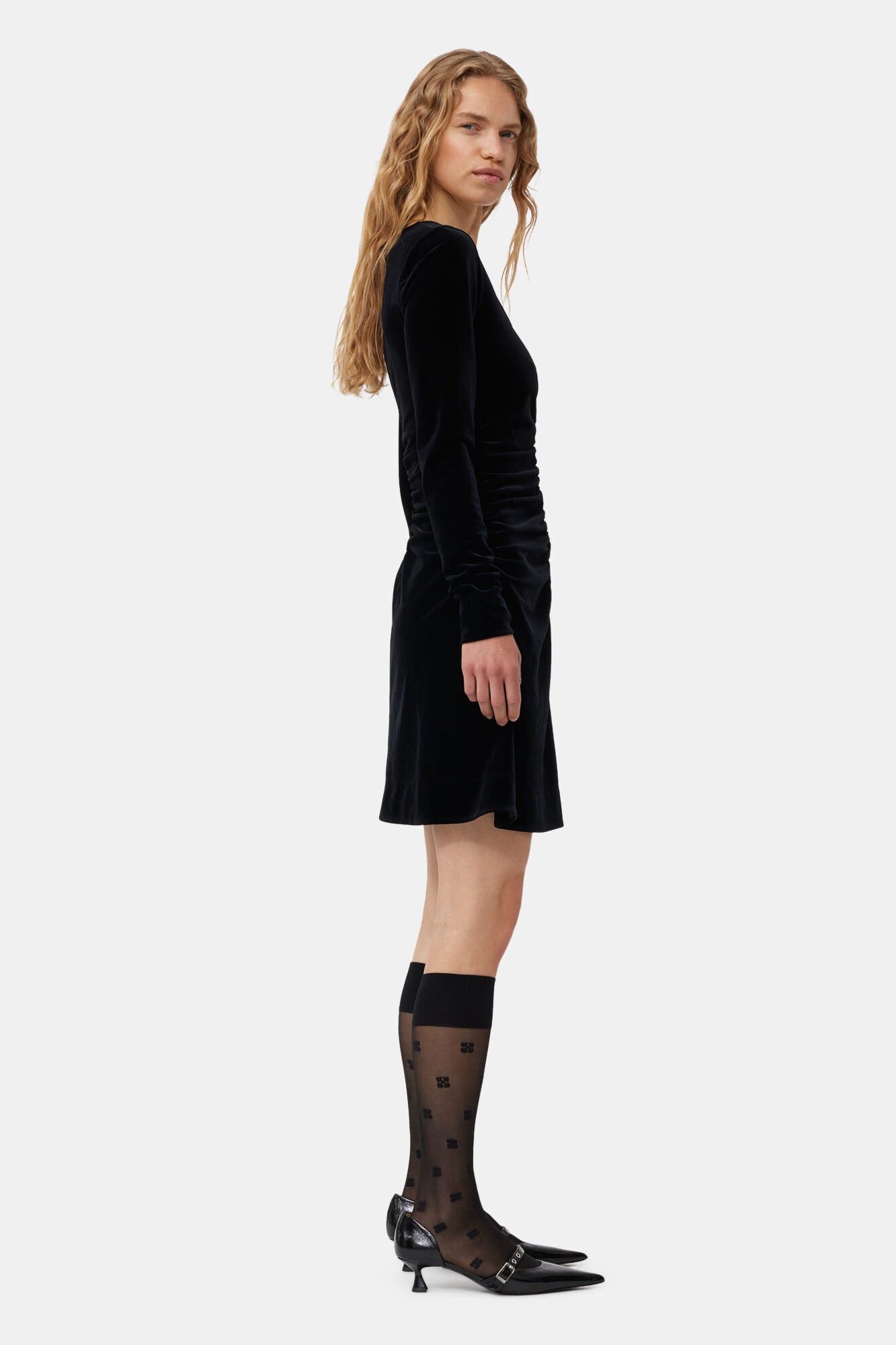 BLACK BUTTERFLY LACE SOCKS - 4