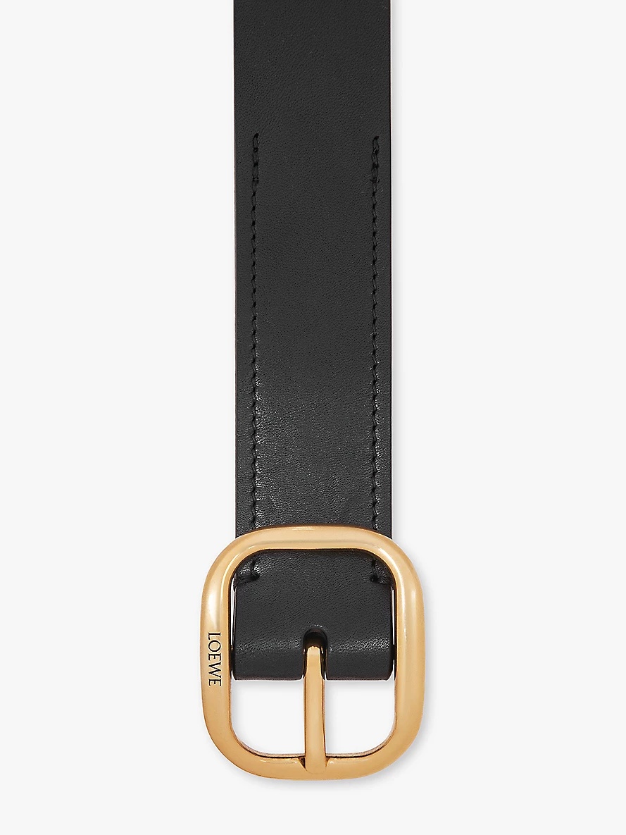 Rounded leather belt - 2