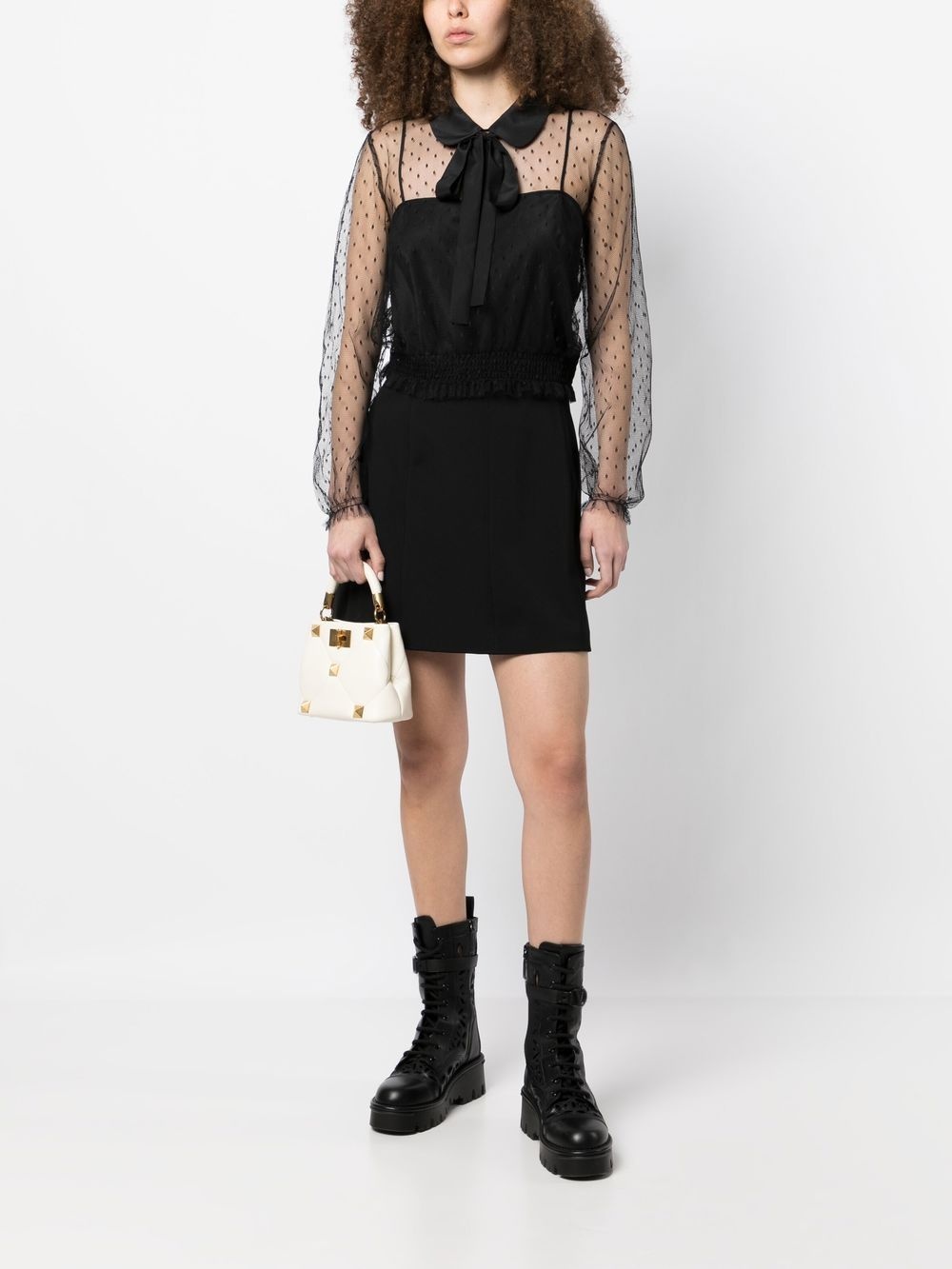 polka dot transparent blouse - 2