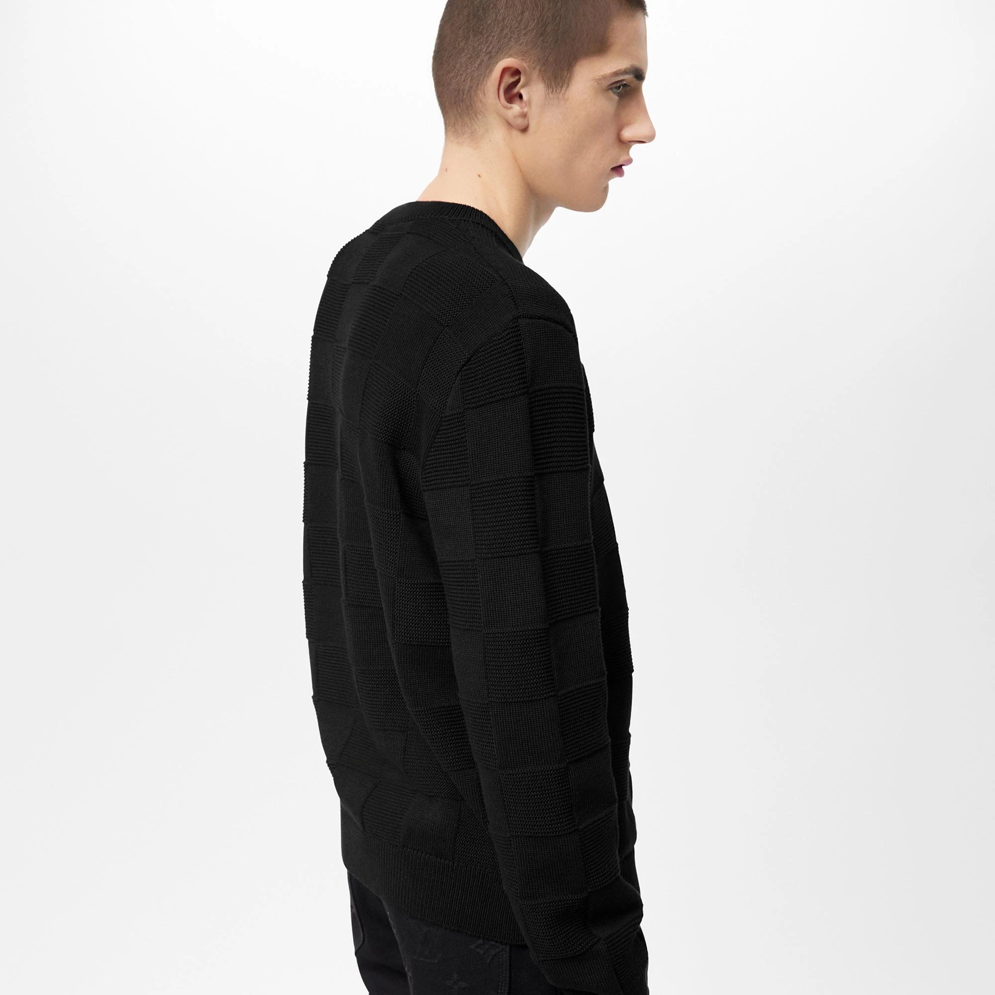 Damier Stitch Crewneck - 2