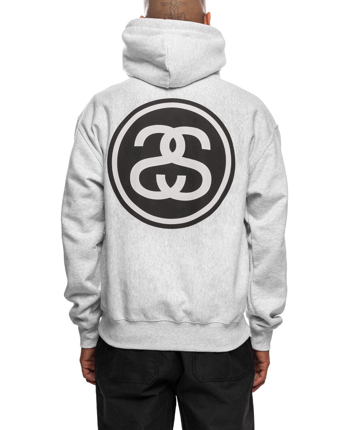 ★関税込★STUSSY★SS-LINK HOODIE★ASH HEATHER★ Stüssy SS-Link Hoodie Ash Heather | REVERSIBLE