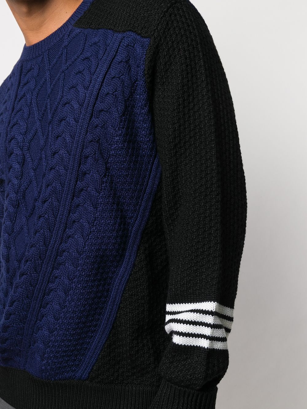 colour-block knitted jumper - 5