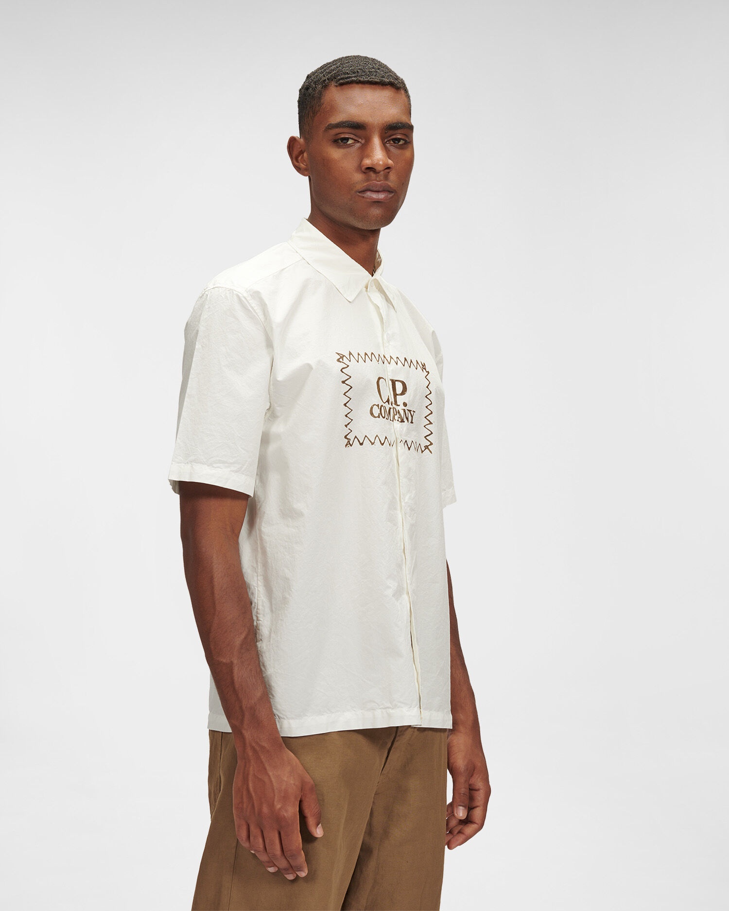 Popeline Label Style Logo Shirt - 2