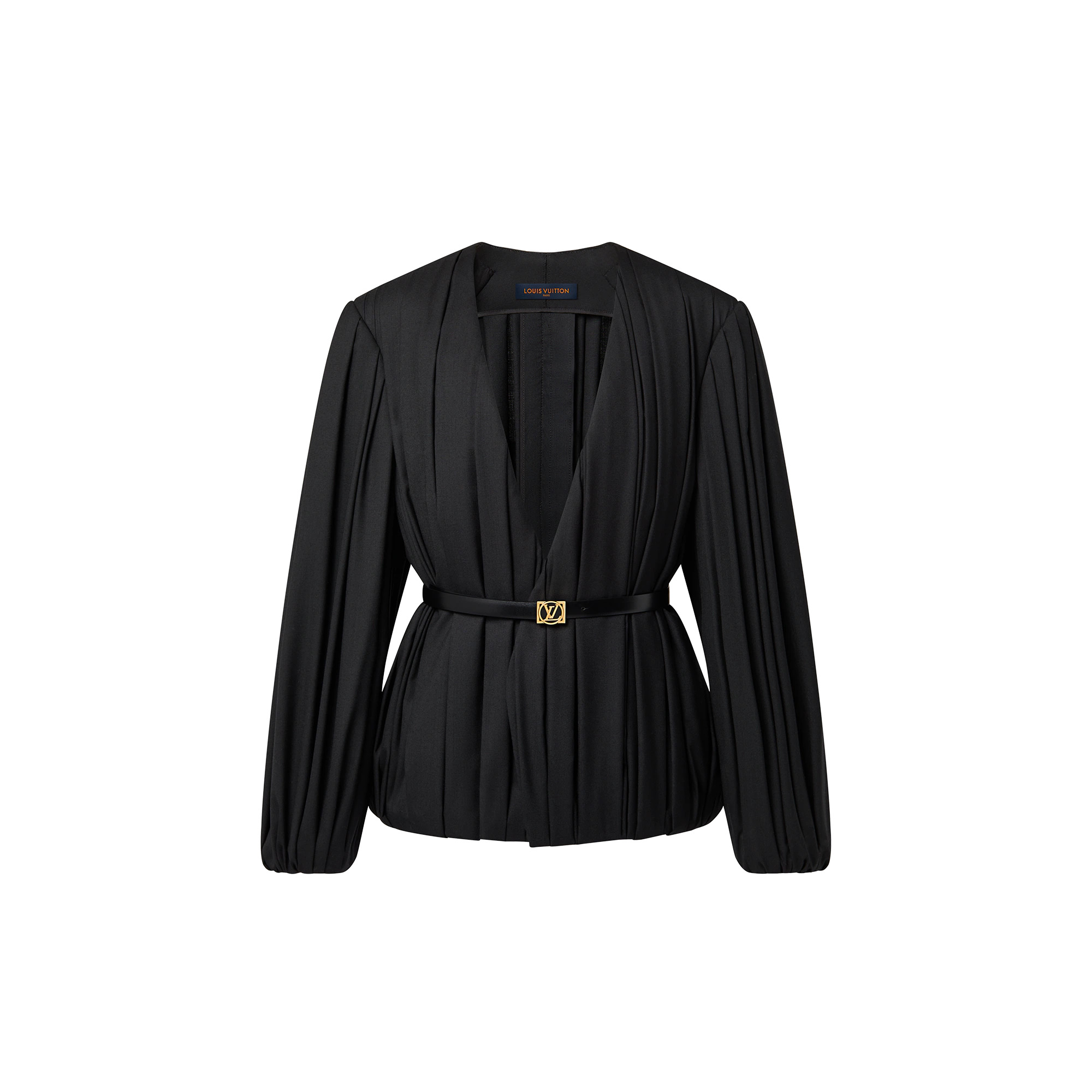 Draped Wool Toile Jacket - 1