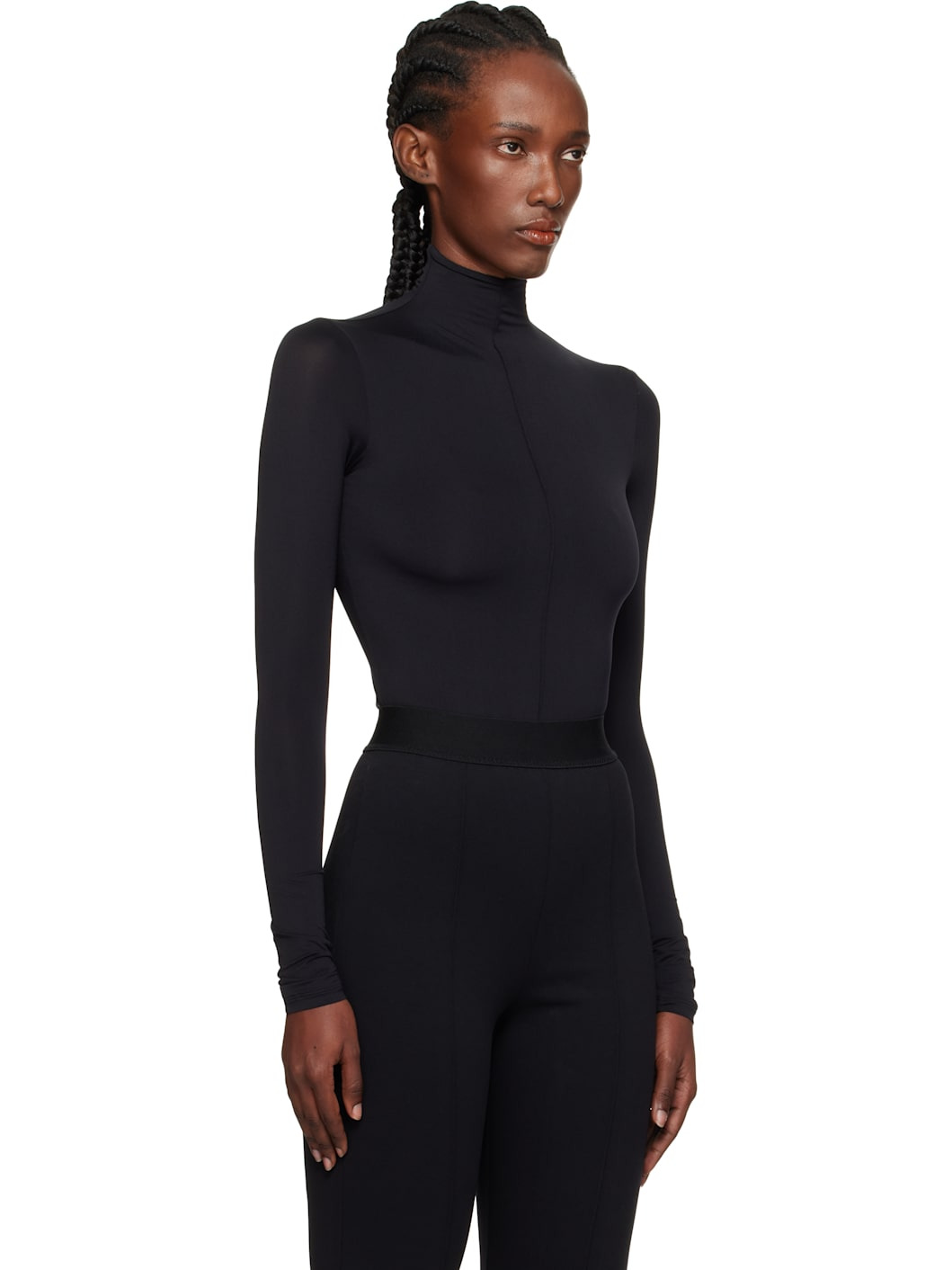 Black Rosie Huntington-Whiteley Edition Long Sleeve Bodysuit - 2