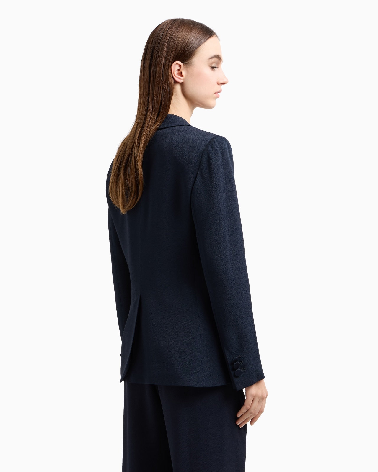 ICON CHEVRON ACETATE-BLEND SINGLE-BREASTED BLAZER - 3