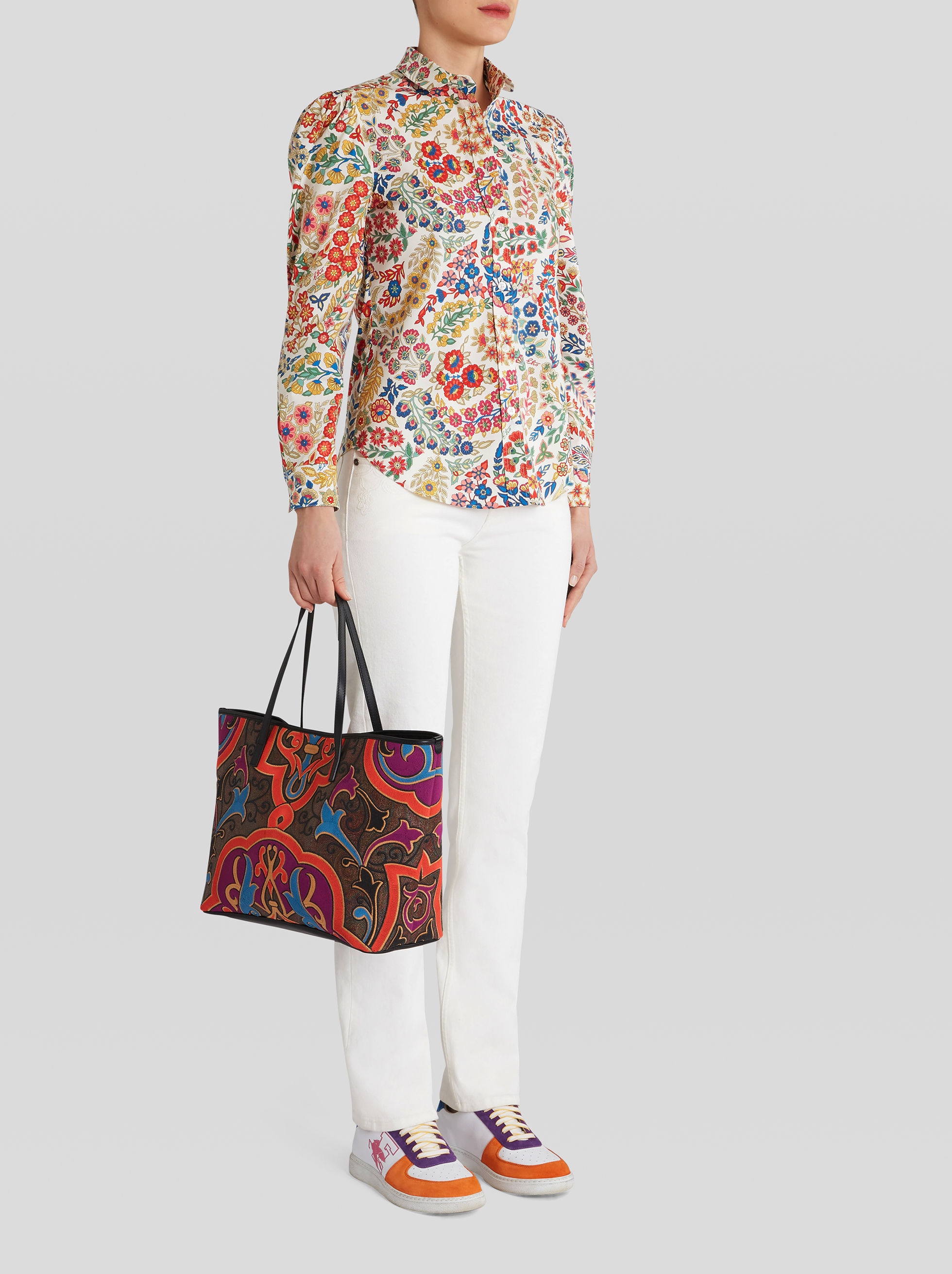 PAISLEY SHOPPING BAG WITH EMBROIDERY - 2