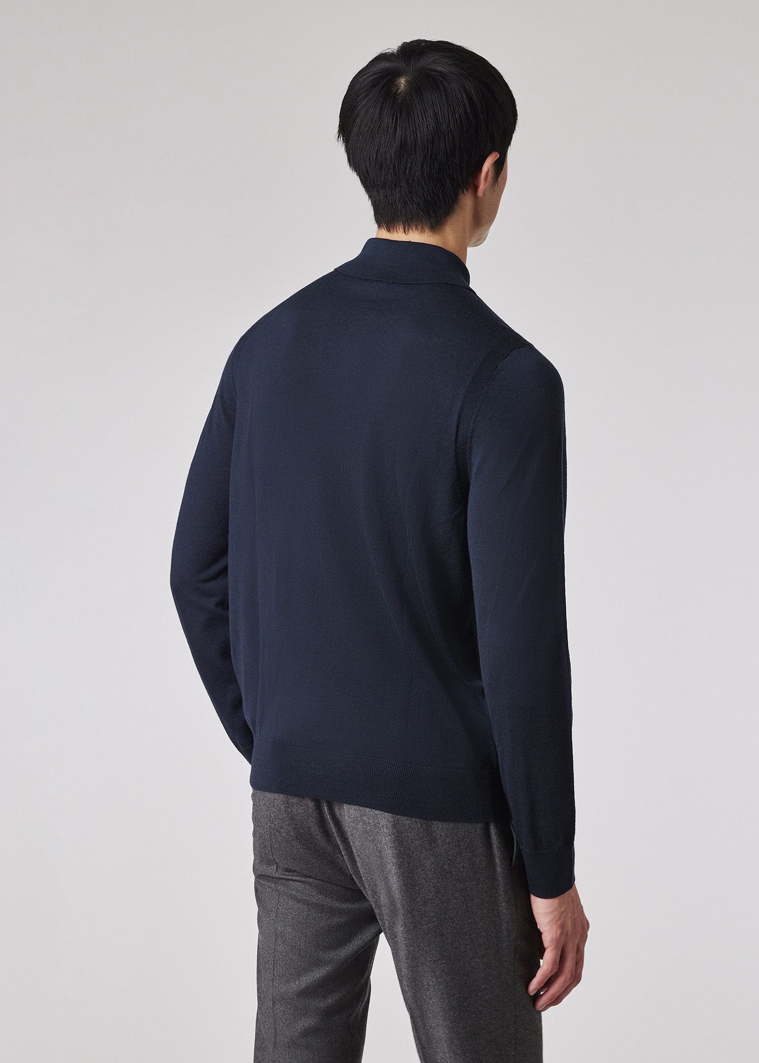 Merino Long-Sleeve Polo Shirt - 5